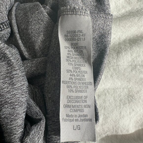 Champion woman's semi fitted gray long sleeve athletic shirt - size large - Picture 7 of 7